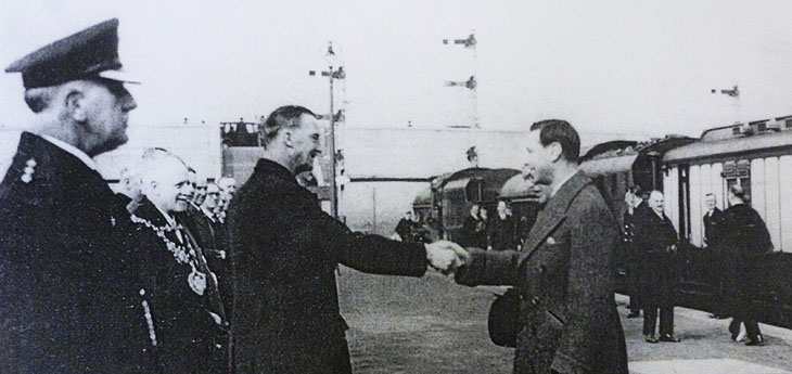 King George VI at the opening of ROF Chorley in 1939