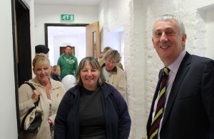 Lindsay Hoyle welcomes visitors to the new Chorley Remembers Experience today