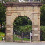 The Memorial Arch at the entrance to Astley Park