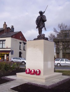 The new memorial the day after it was unveiled