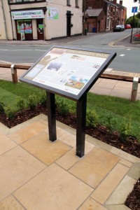 One of the new interpretation boards