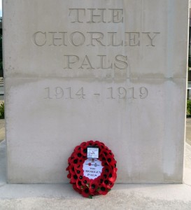 A wreath was laid at the memorial