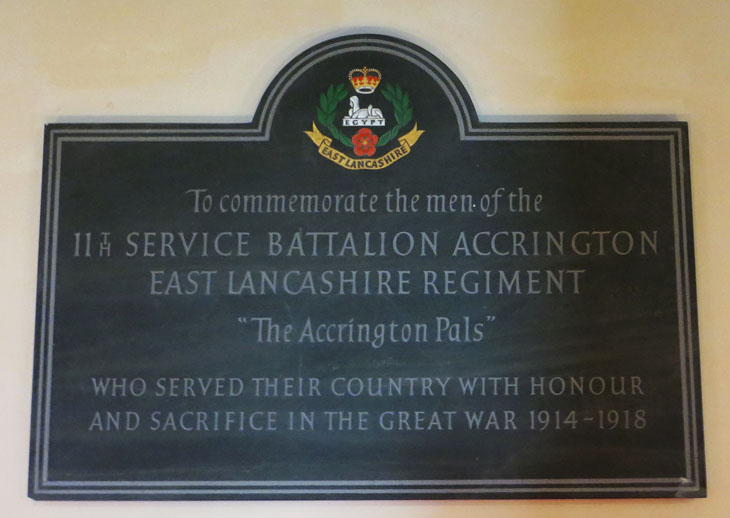 Accrington Pals Plaque