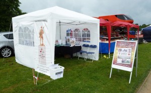 Our tent at the Chorley Picnic in the Park in Astley Park recently