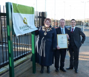 The Mayor of Chorley, Cllr. June Molyneaux at Buckshaw Parkway railway station with representatives from Northern Rail and Barratt Homes The Mayor of Chorley, Cllr. June Molyneaux at Buckshaw Parkway railway station with representatives from Northern Rail and Barratt Homes