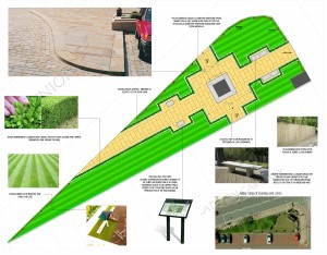 The plans for the Chorley Pals Memorial site