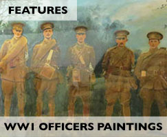 First World War Officers paintings