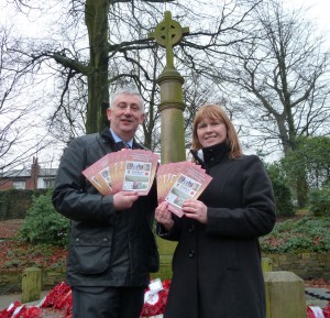 Lindsay Hoyle and Nikki Davidson-Kerr launch the new Chorley Cenotaph Appeal