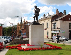 The Chorley Pals Memorial site today - 11th July 2012