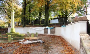 Chorley War Memorial work - 4th November 2012 - 2