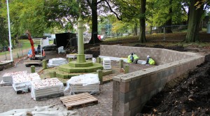 Chorley War Memorial work - 20th October 2012 - 2