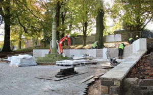 Chorley War Memorial work - 26th October 2012 - 1