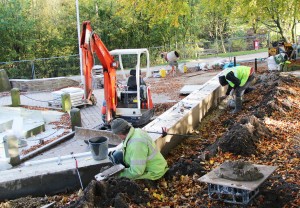 Chorley War Memorial work - 26th October 2012 - 2